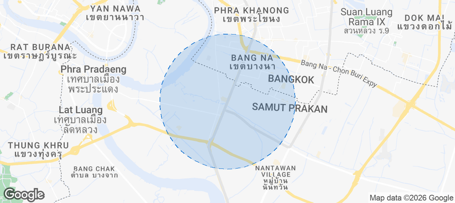 Samrong Nuea Airbnb map